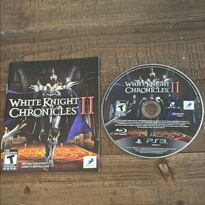 Sony PlayStation 3 Game White Knight Chronicles Black and White